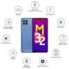 گوشی موبایل سامسونگ مدل M32 5G ظرفیت 128 گیگابایت، رم 6 گیگابایت